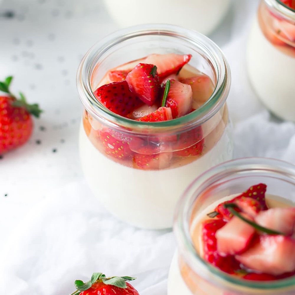 Fresas con crema